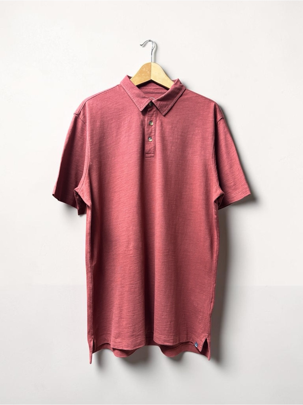 Men's Polo Shirt in Dusty Rose - Lightweight Short Sleeve